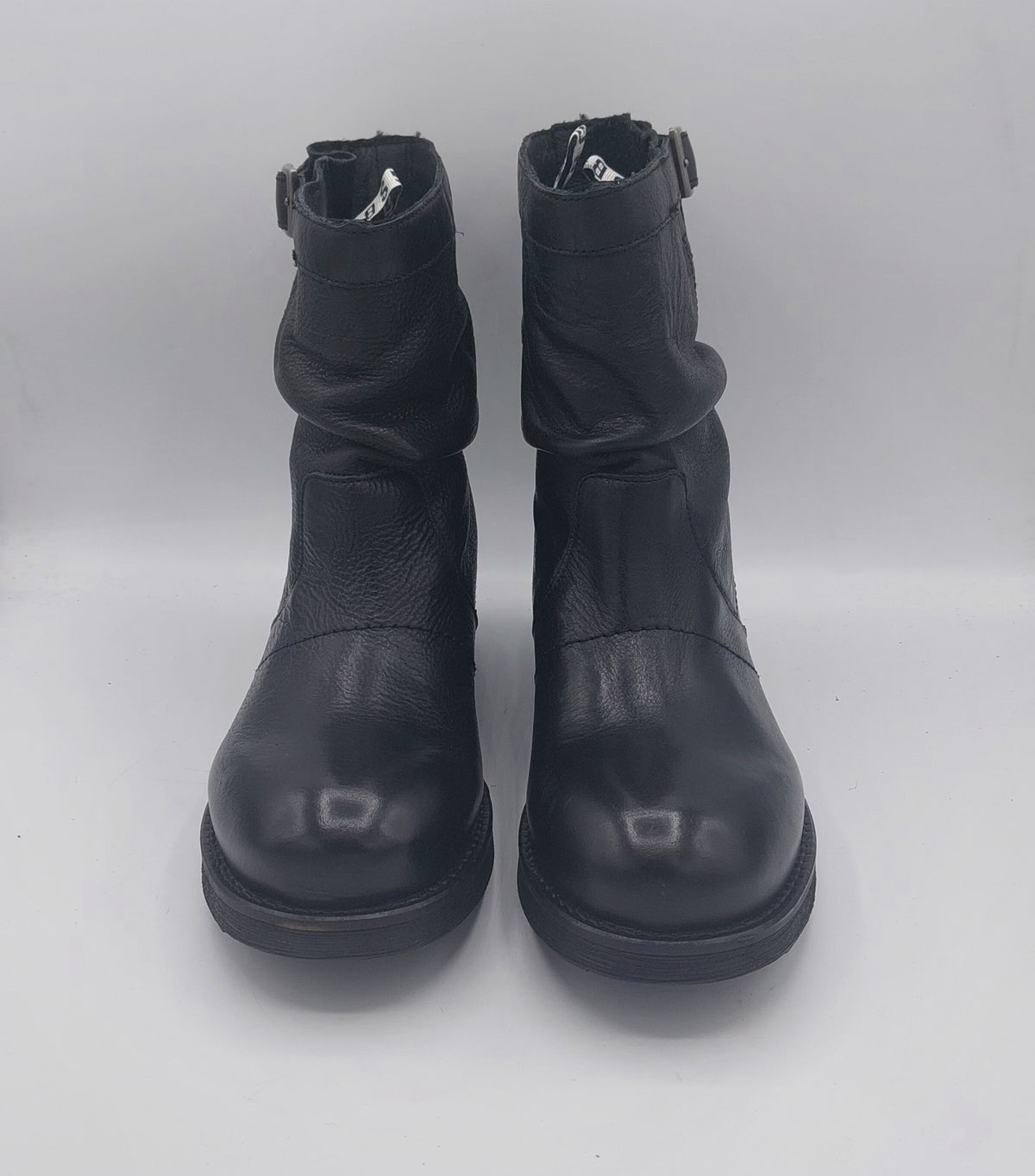 Bikkember stivaletto in pelle nera