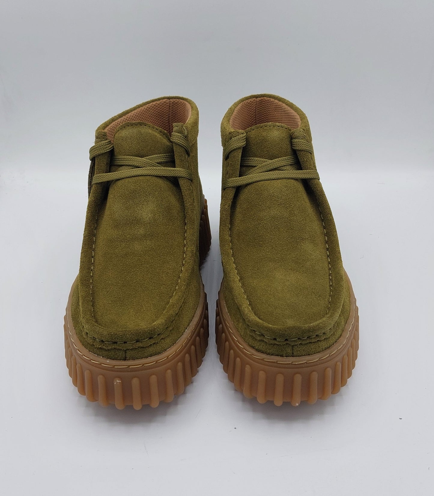 Clarks scarpa donna in camoscio verde