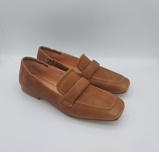 Silvia rossini mocassino in pelle cuoio