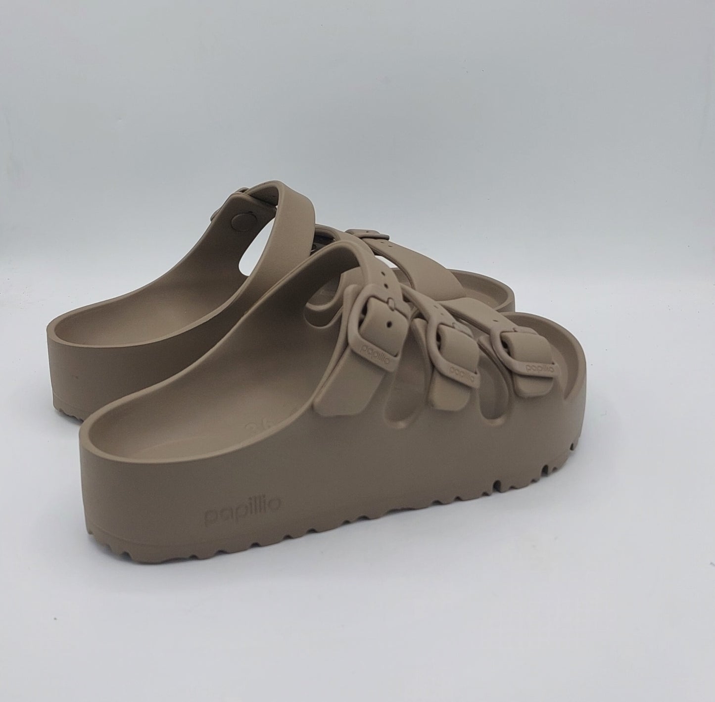 Birkenstock ciabatta Florida Eva taupe con platform