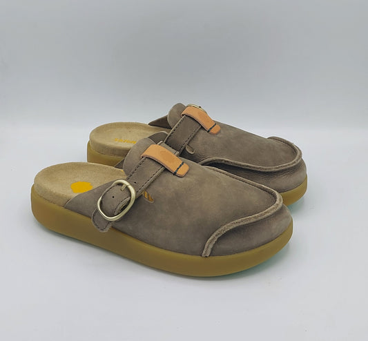 Satorisan sabot donna nabuk beige