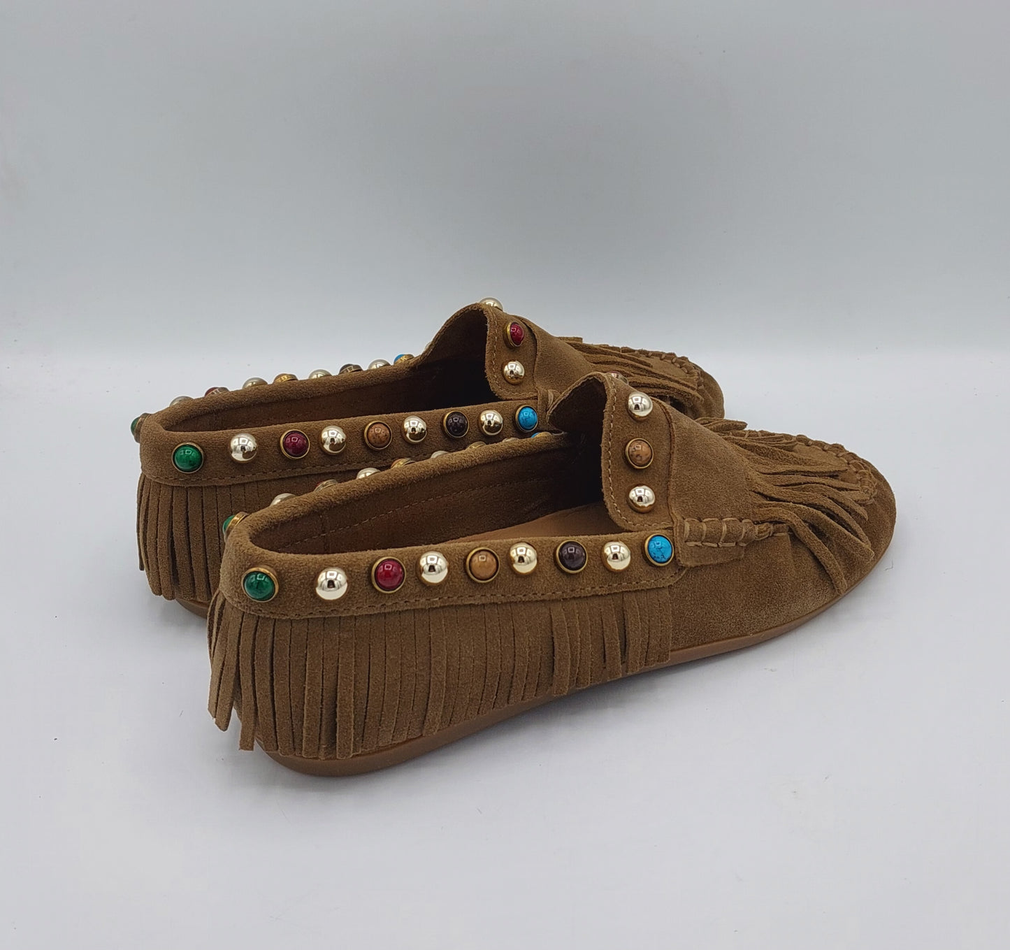Inuovo mocassino camoscio marrone