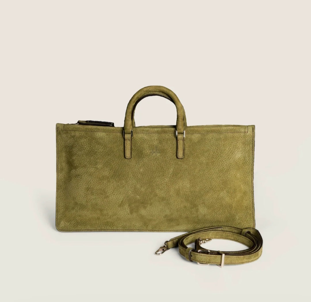 Hags borsa nabuk verde
