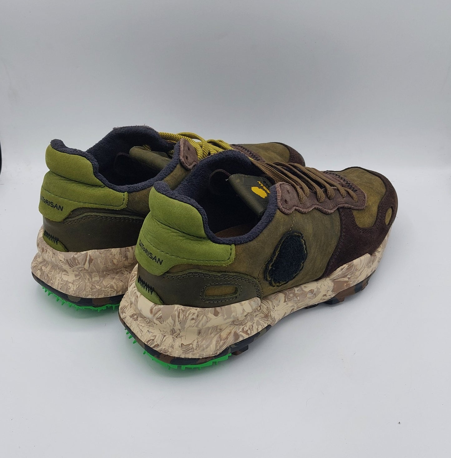 Satorisan sneakers uomo pelle verde