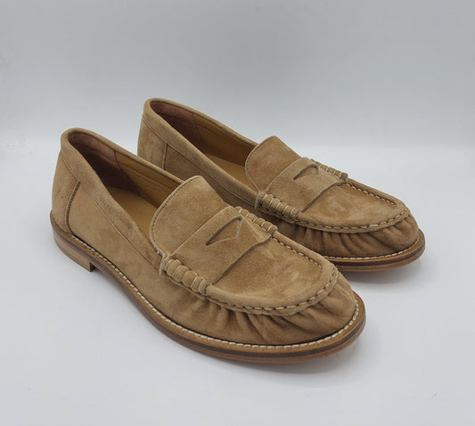 Anima mocassino donna in camoscio