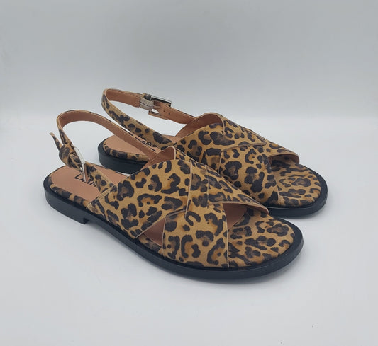 Carmens sandalo camoscio animalier