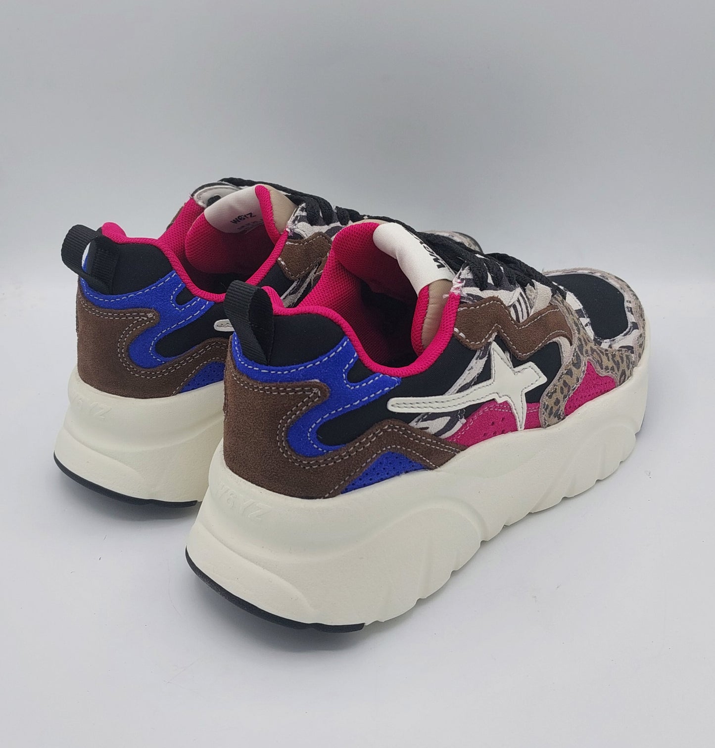 Wizz sneakers runner donna multicolor con suola alta