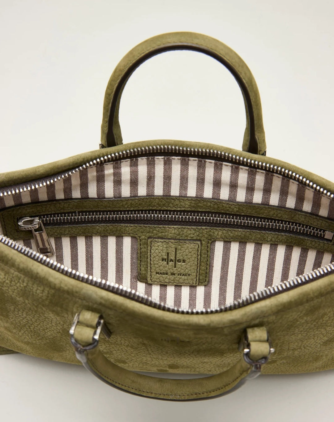 Hags borsa nabuk verde