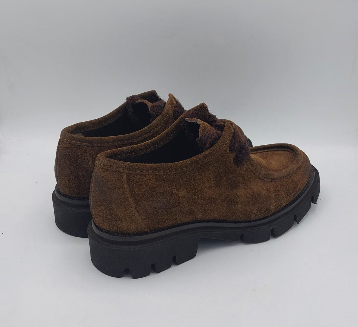 Les tulipes paraboot camoscio color tabacco