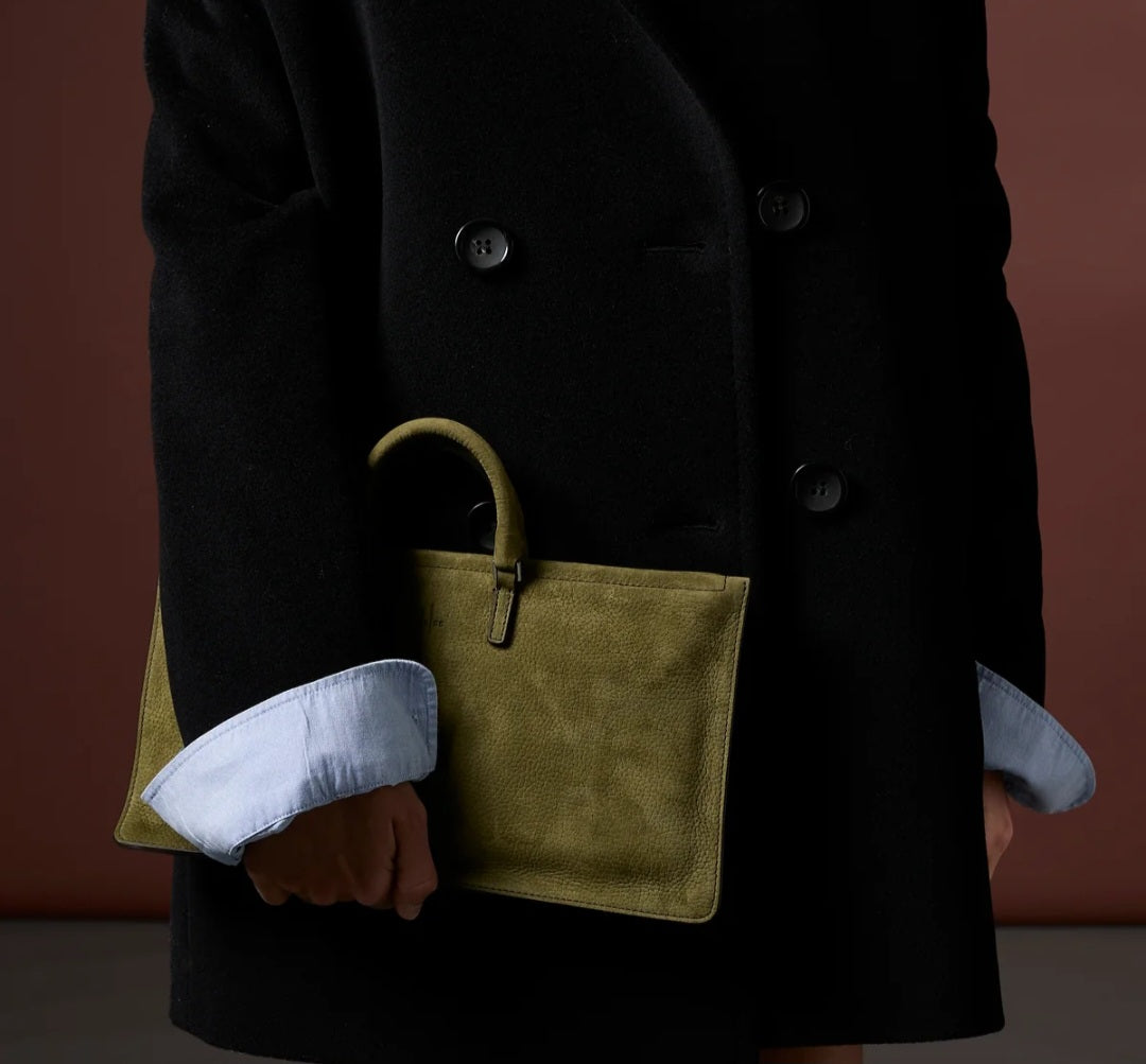 Hags borsa nabuk verde