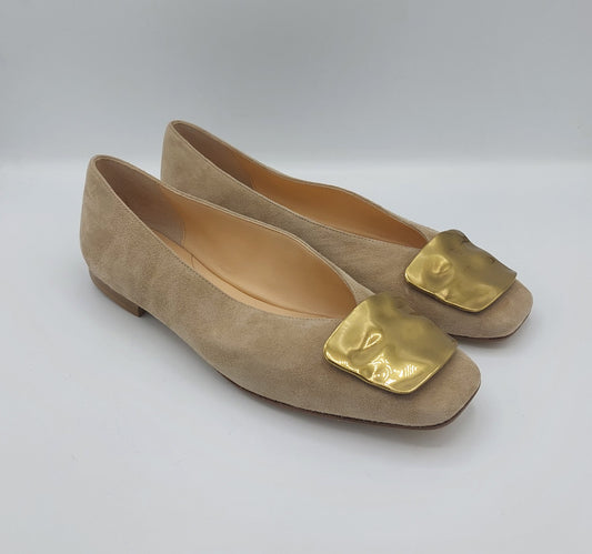 Prosperine ballerina camoscio beige