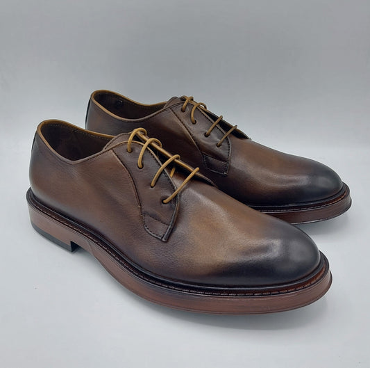 Lord Douglas scarpa allacciata in pelle marrone