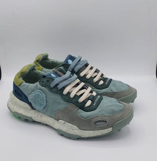 Satorisan sneakers uomo tela azzurra