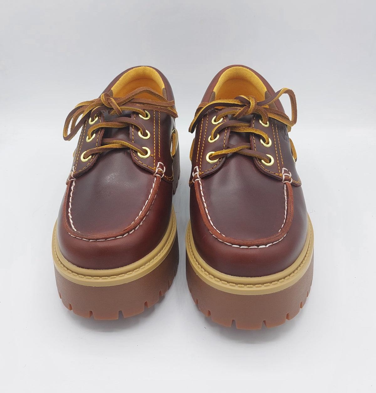 Timberland barca con plat cuoio