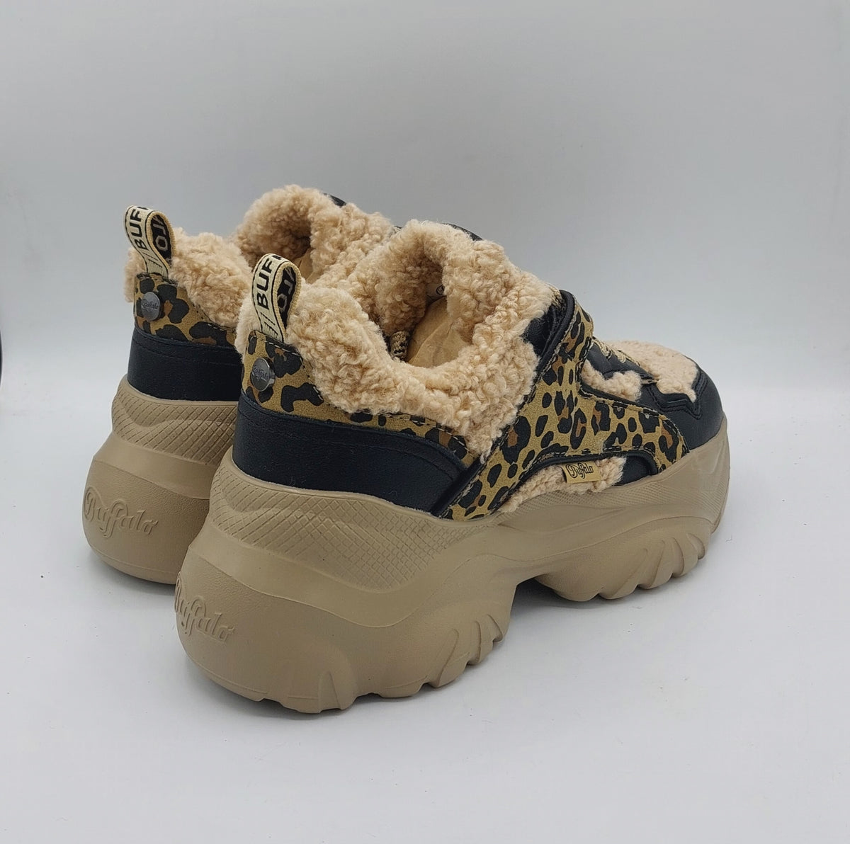 Buffalo sneakers donna pelliccia
