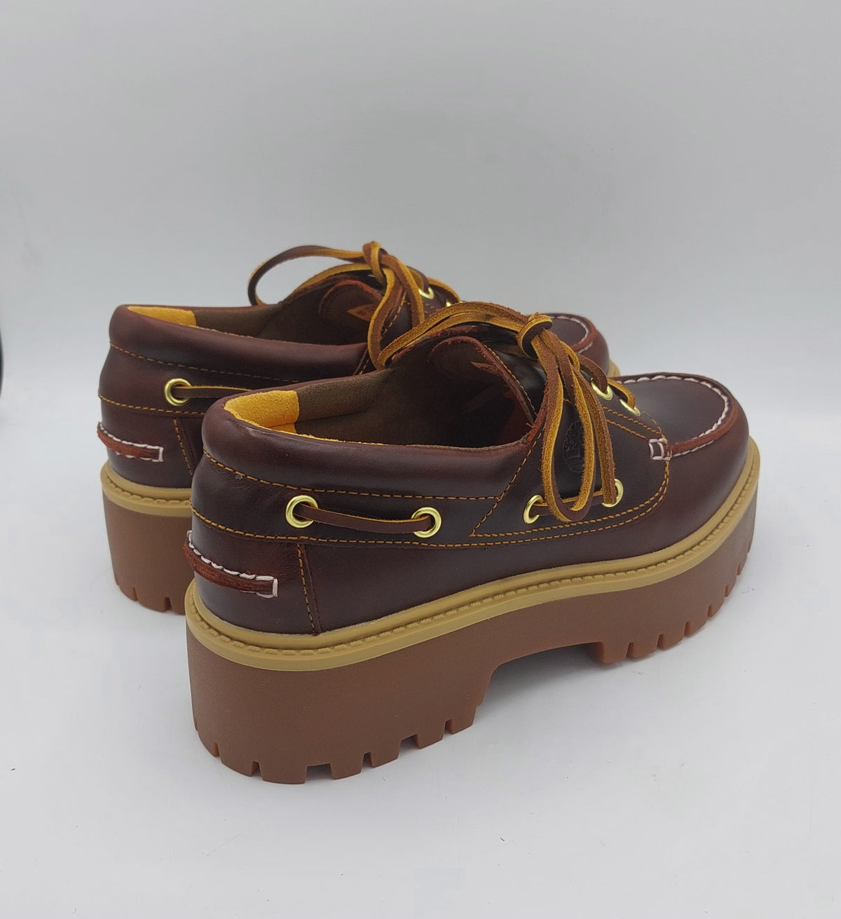 Timberland barca con plat cuoio