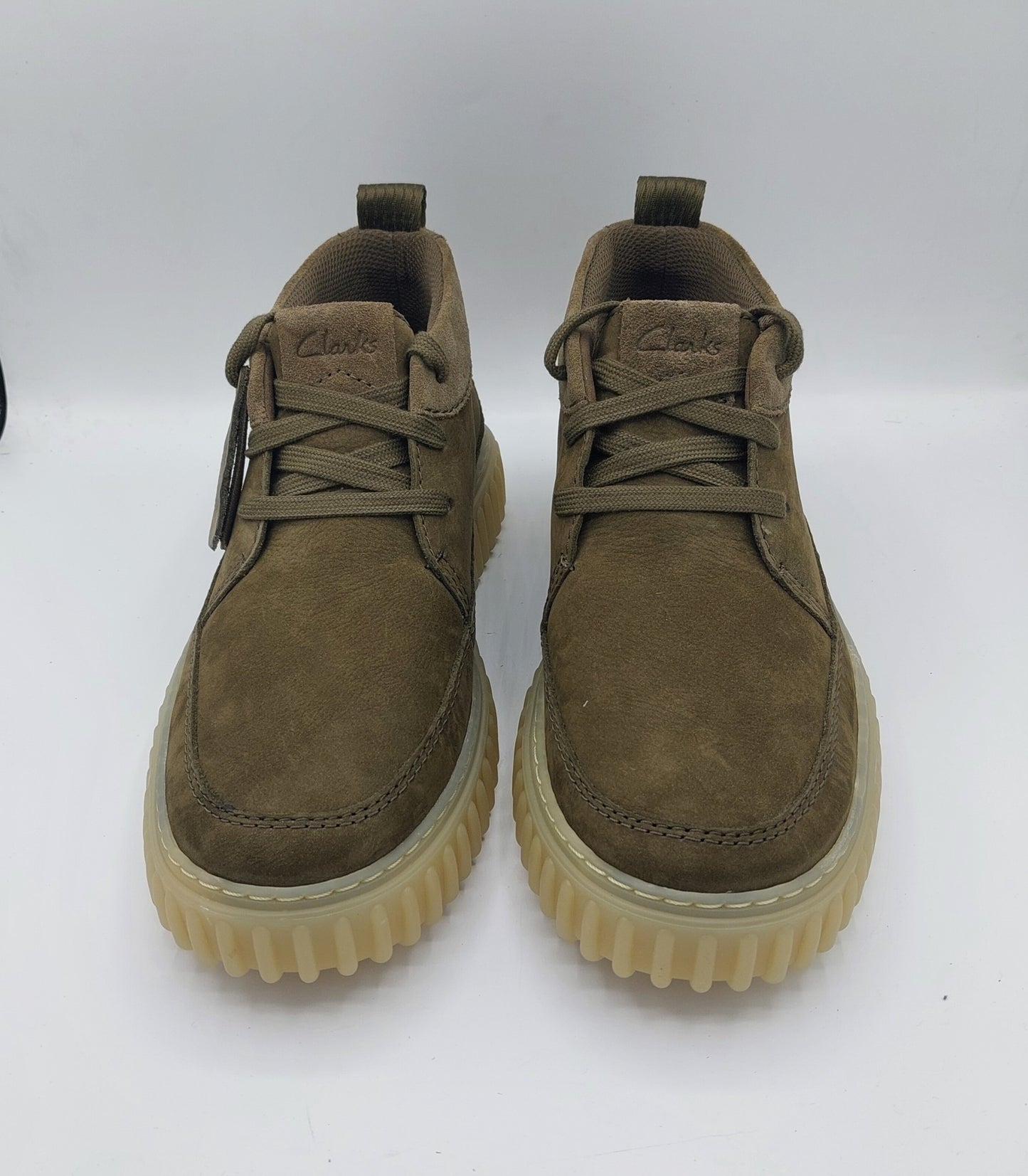 Clarks scarpa uomo in nabuk verde