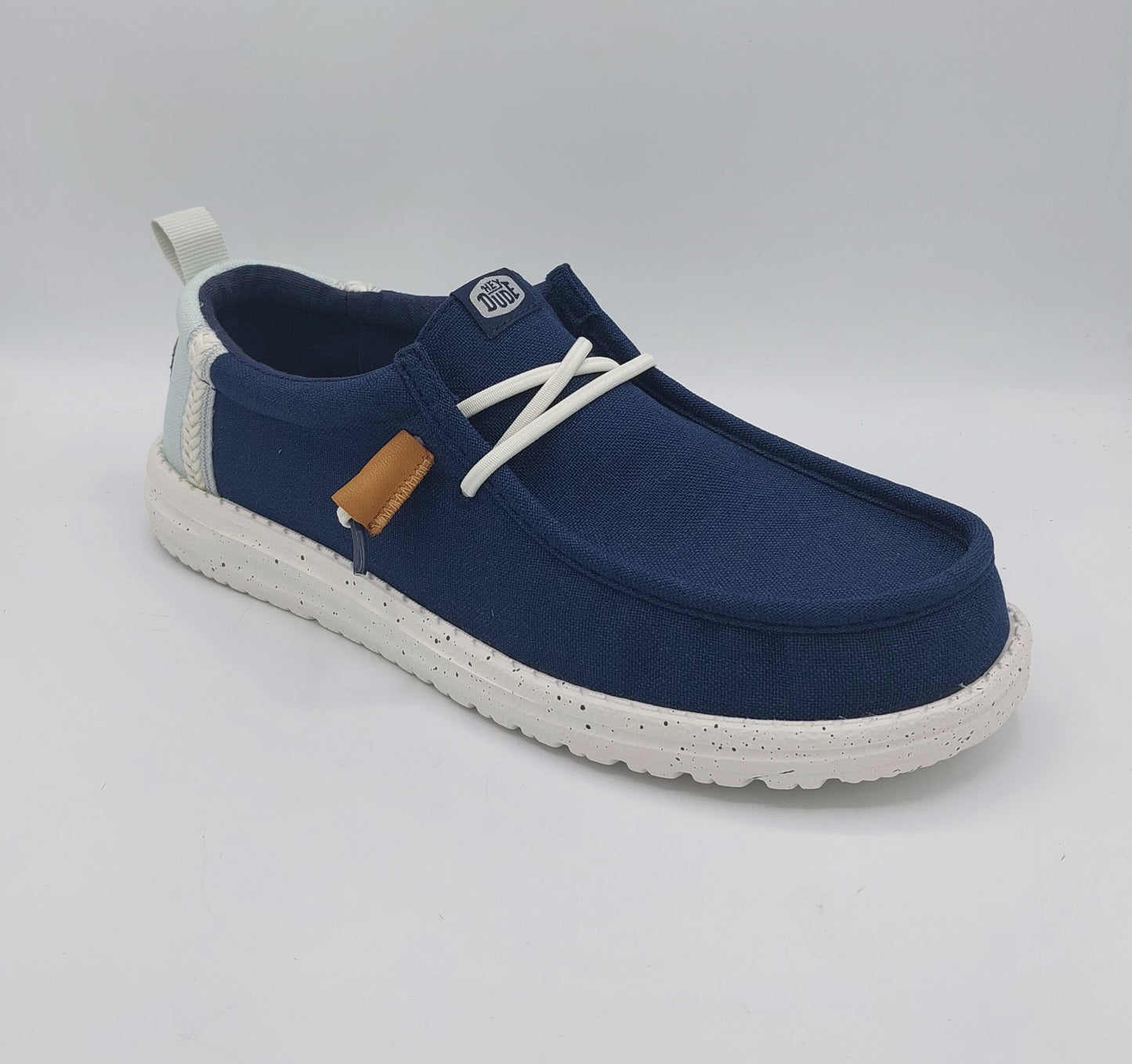 Dude uomo tessuto colore blu