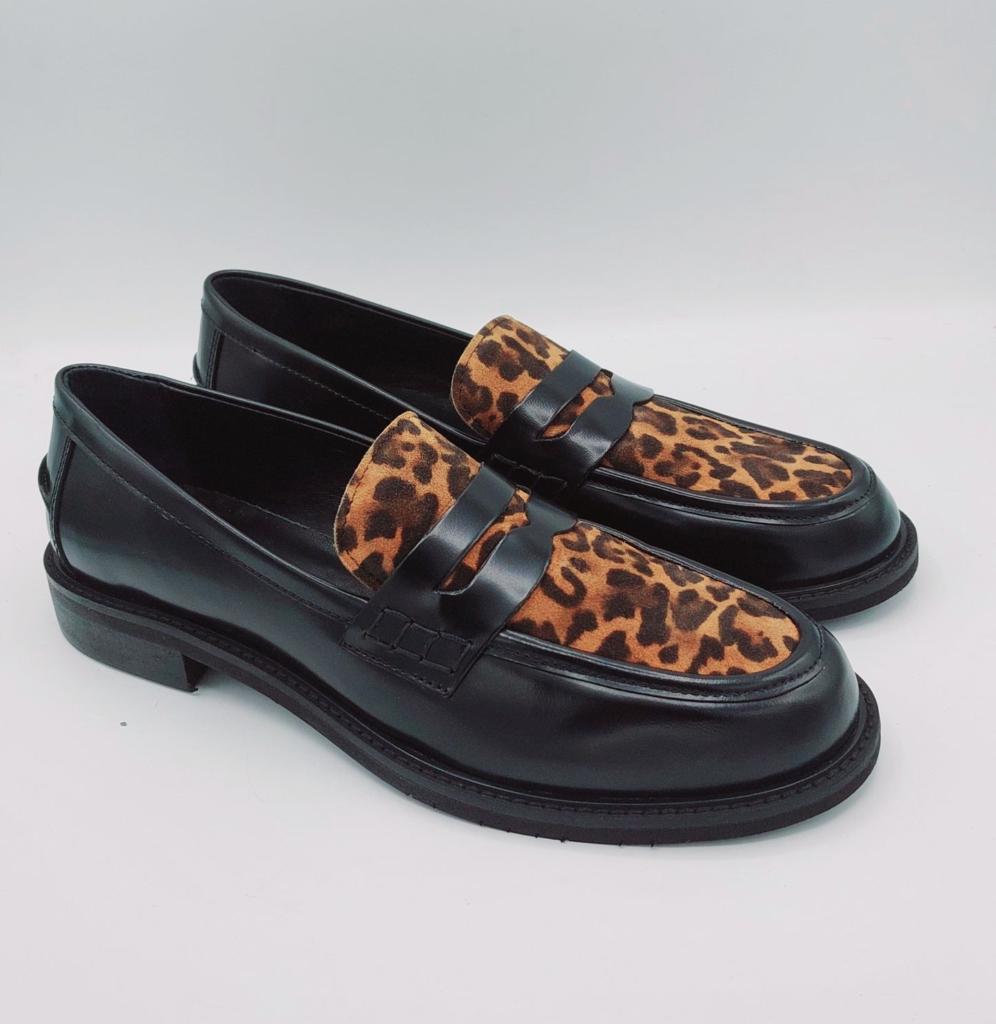 Anima mocassino pelle nera