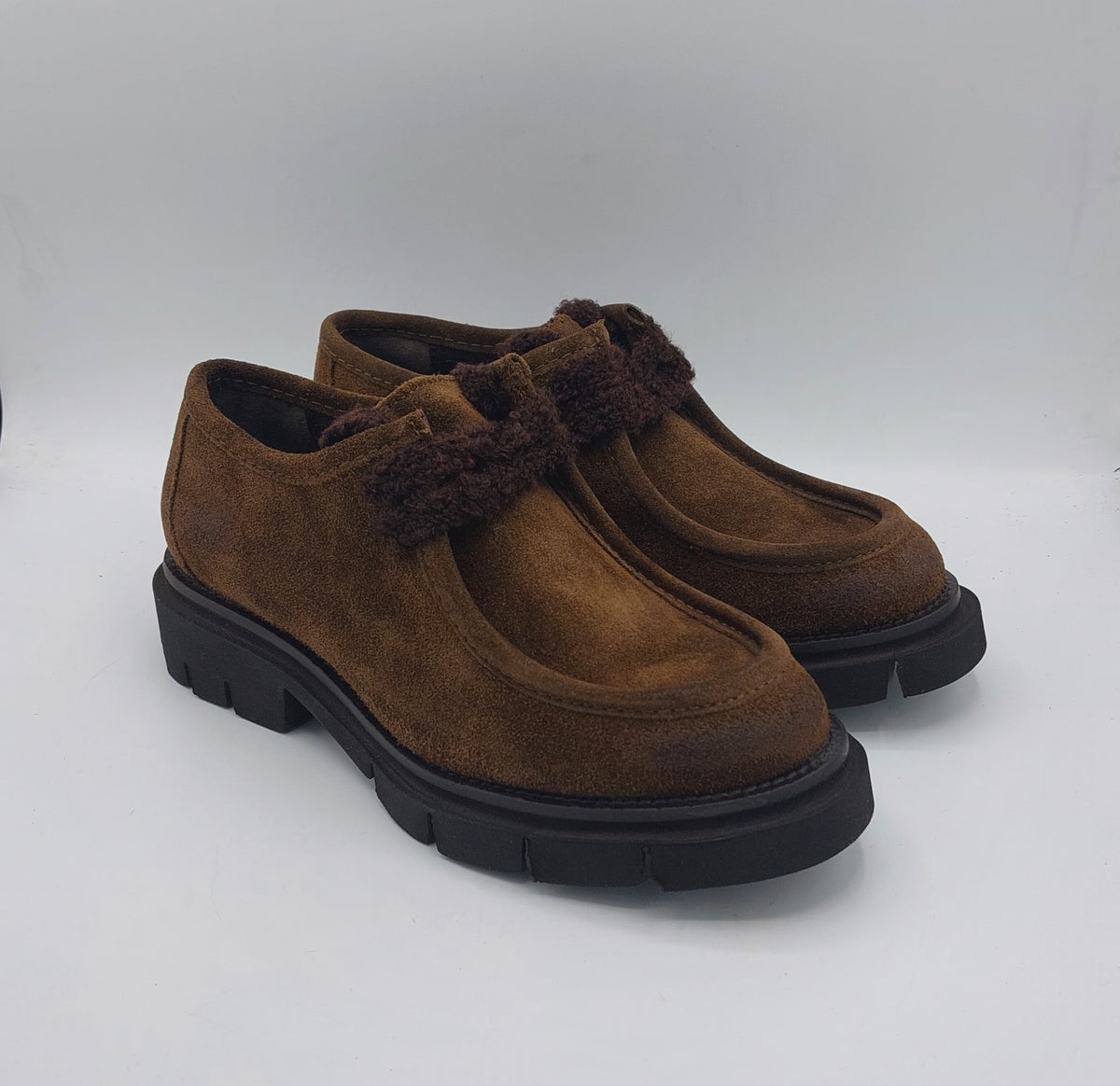 Les tulipes paraboot camoscio color tabacco