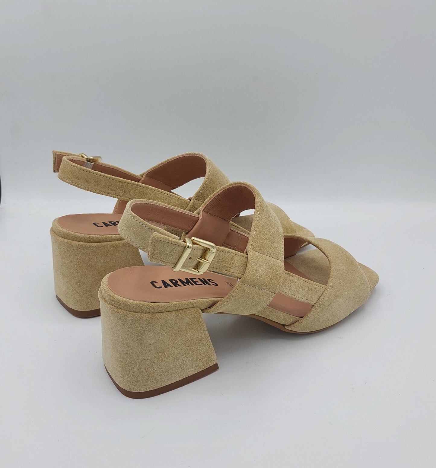 Carmens sandalo camoscio beige
