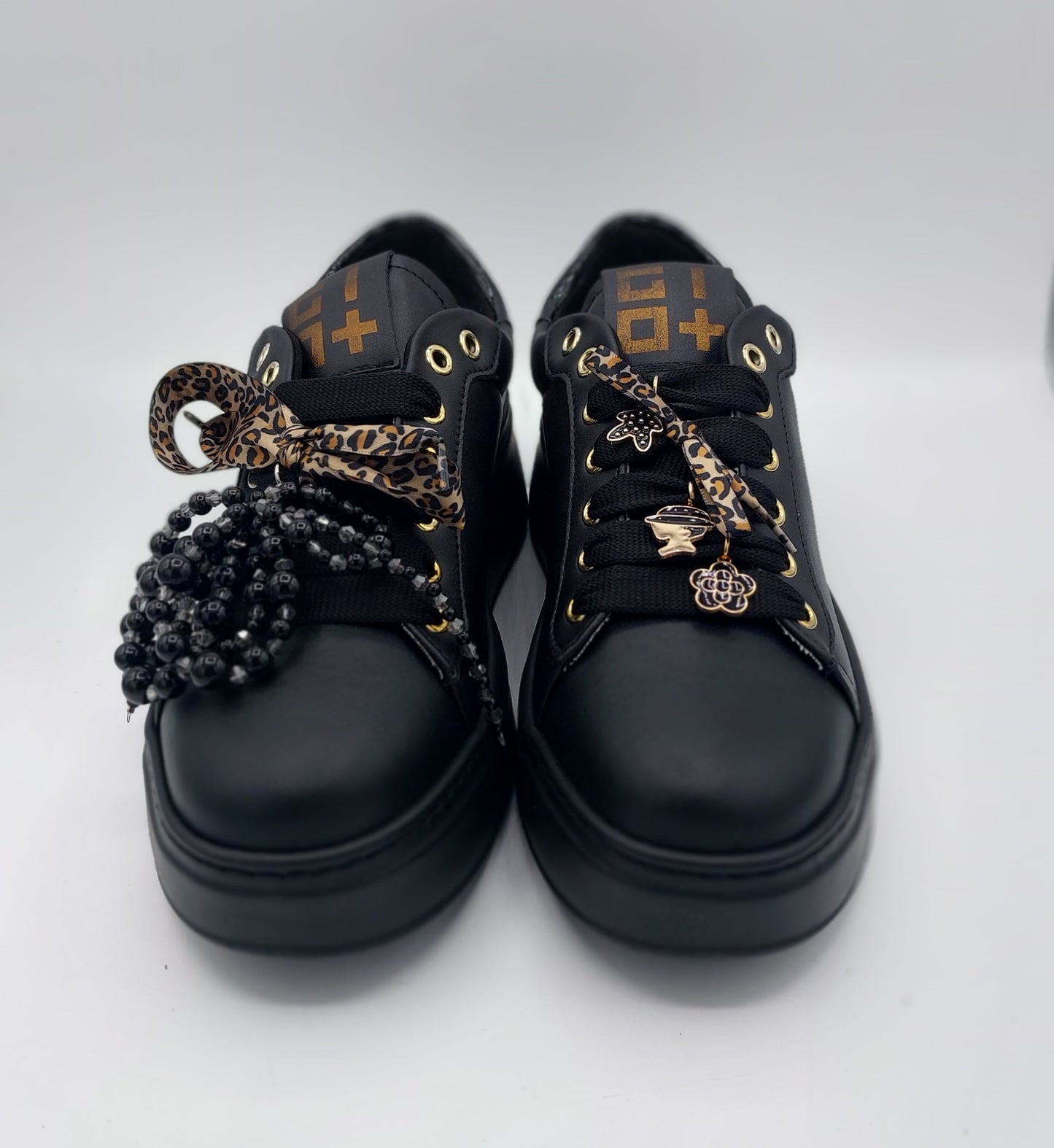 Gio+ sneakers in pelle nera