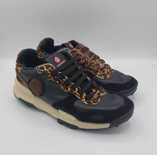 Satorisan sneakers donna pelle nera