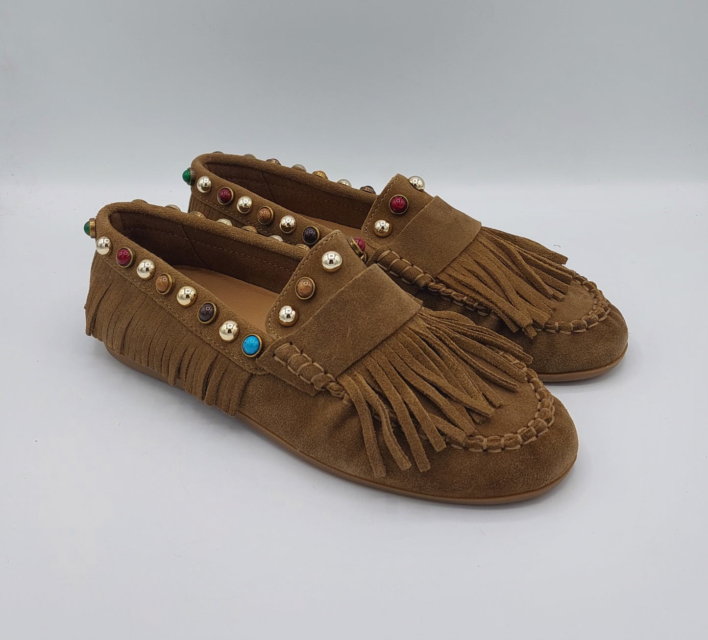 Inuovo mocassino camoscio marrone