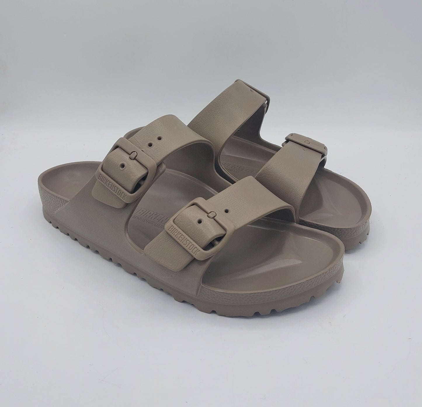 Birkenstock ciabatta gomma uomo donna taupe