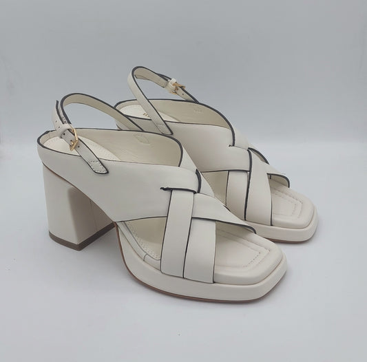 Bruno Premi sandalo in pelle bianco