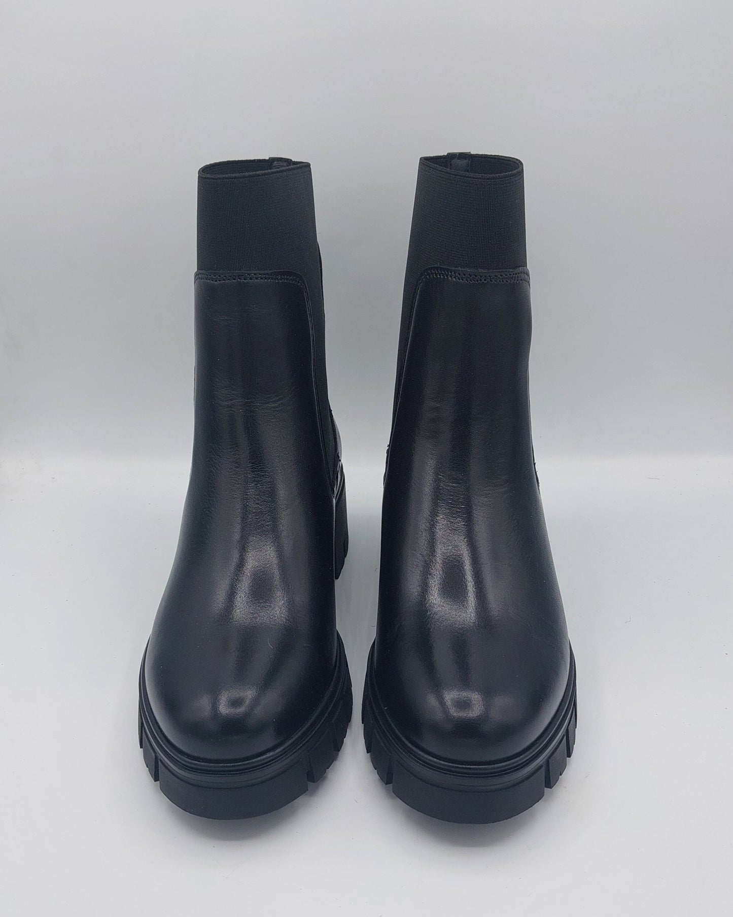 Janet e janet stivaletto in pelle nera