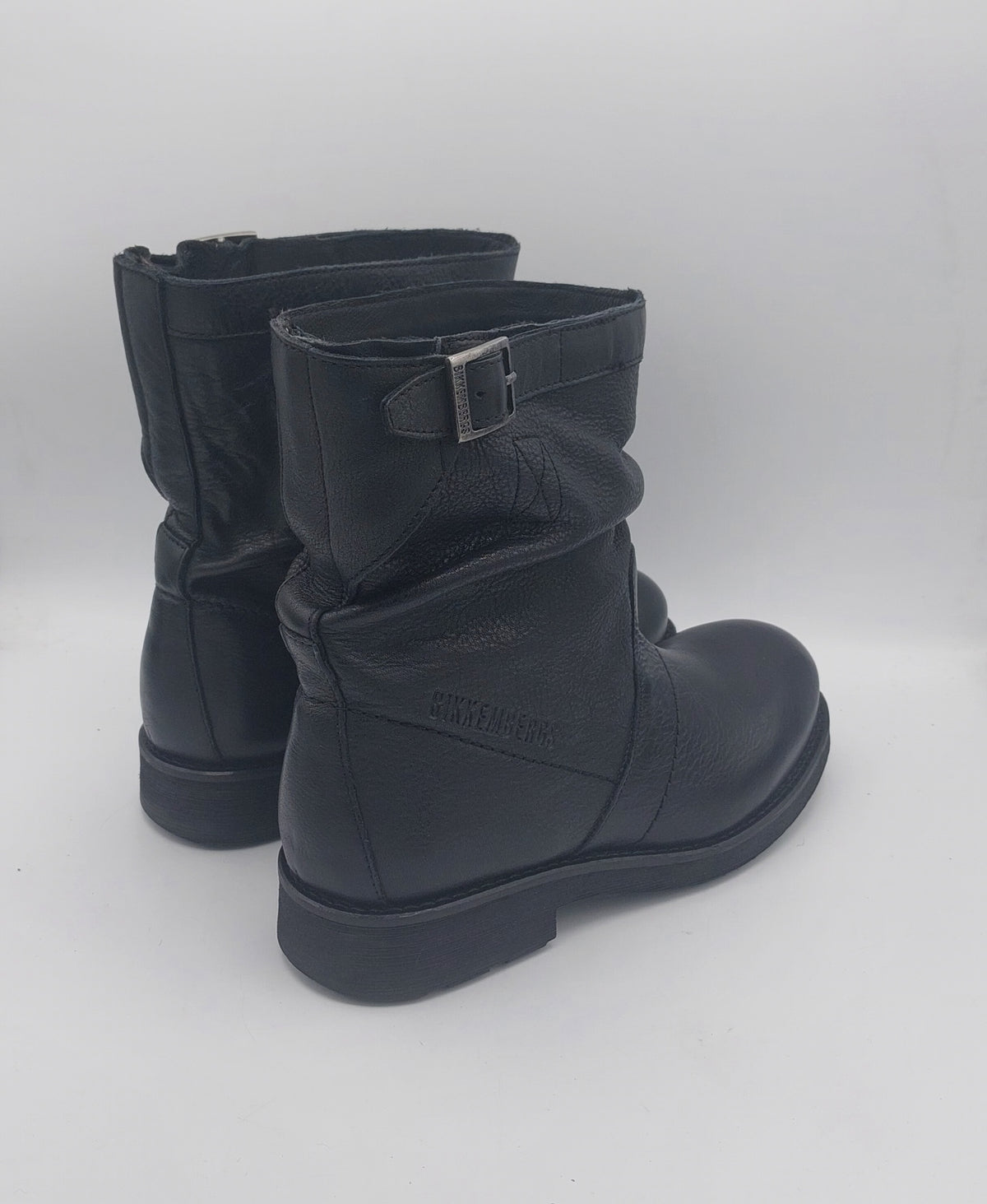 Bikkember stivaletto in pelle nera