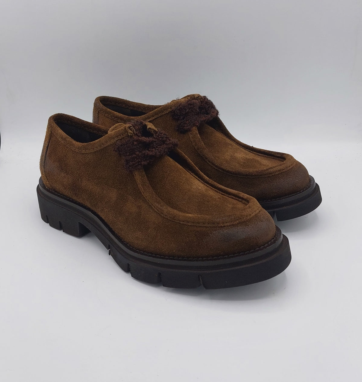 Les tulipes paraboot donna camoscio tabacco