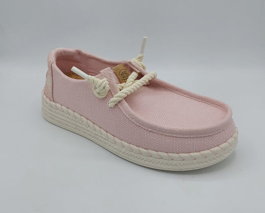 Dude donna tessuto colore rosa