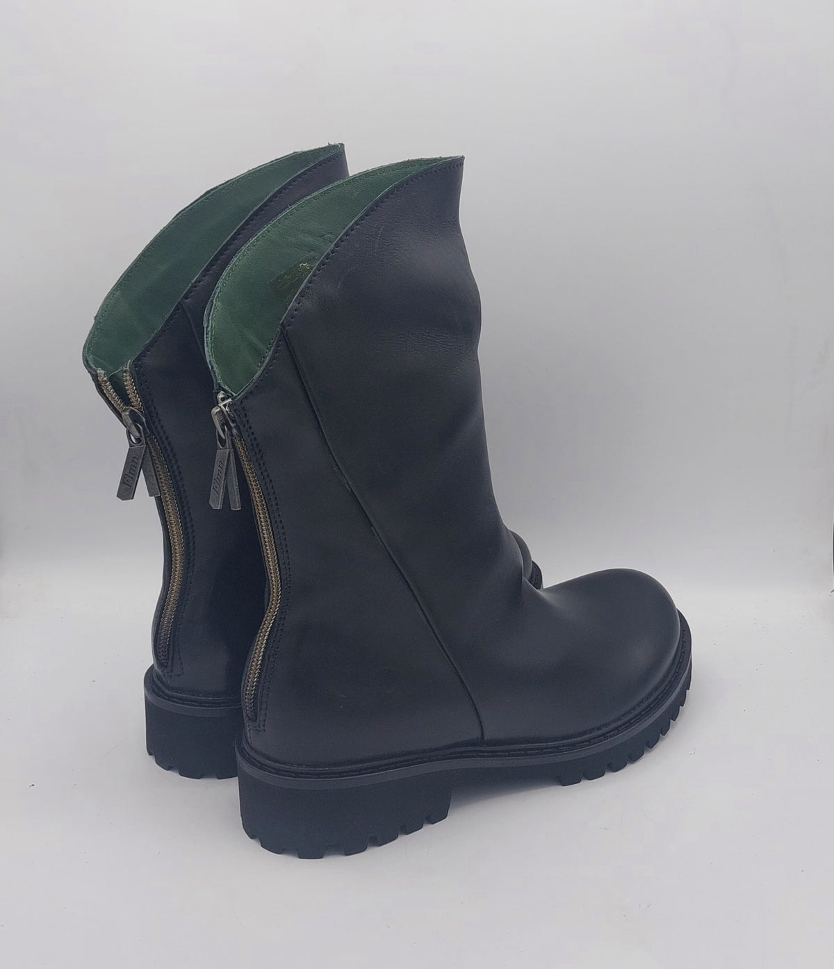 Felmini stivale pelle nera
