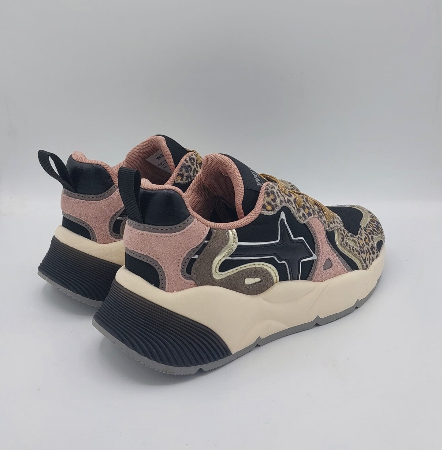 Wizz sneakers donna multicolor nera rosa fantasia maculata