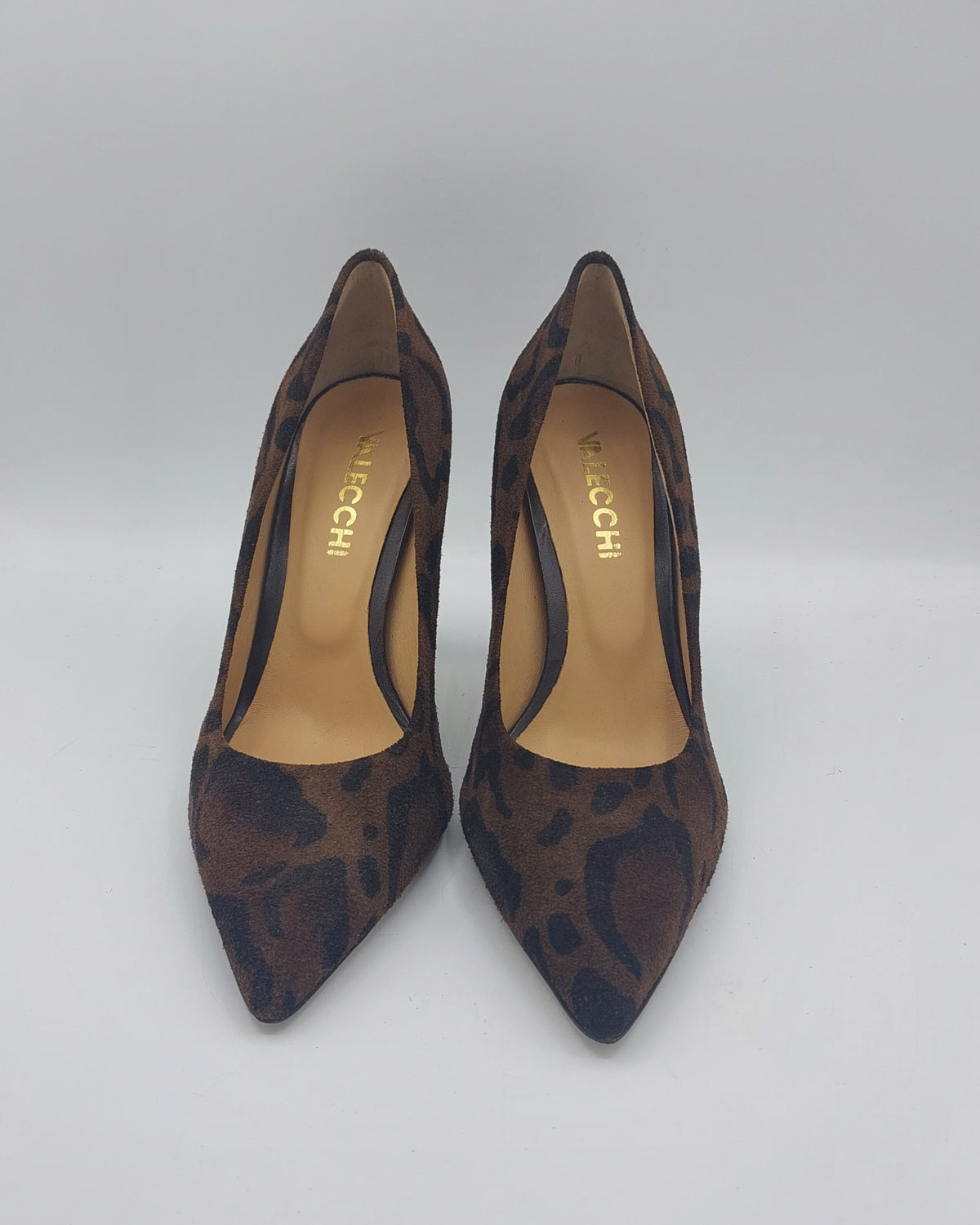 T.Q décolleté in fantasia animalier nera marrone