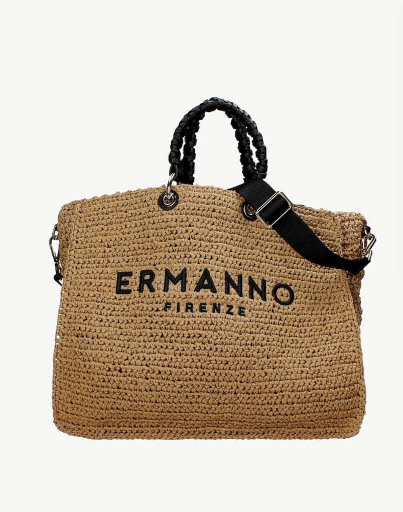 Ermanno scervino borsa raffia