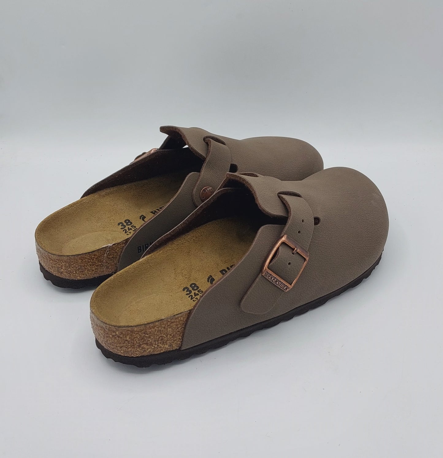 Birkenstock Boston uomo donna color mocca