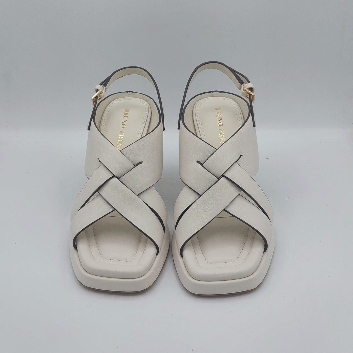 Bruno Premi sandalo in pelle bianco