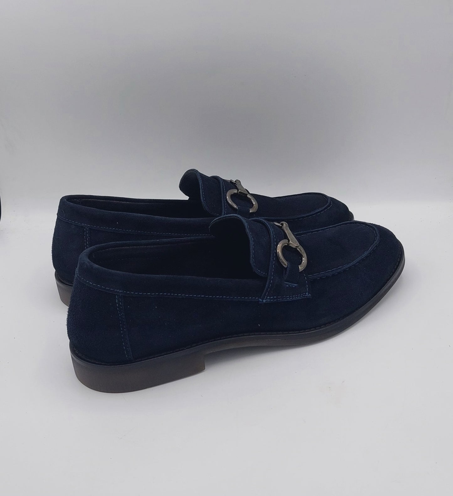 Lord Douglas mocassino uomo camoscio blu