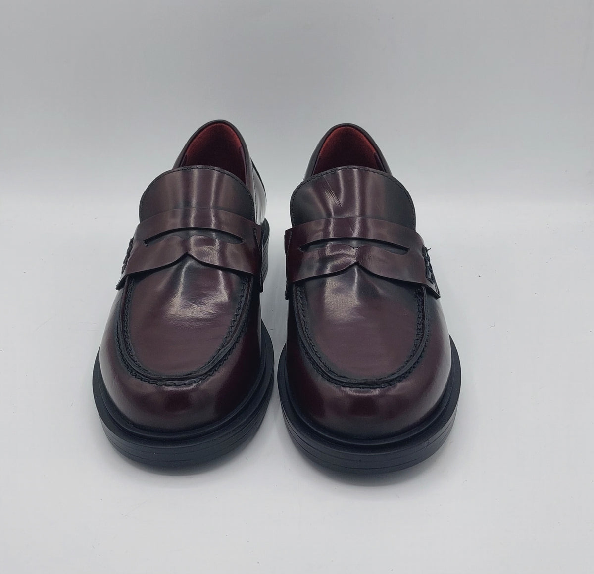 Lorenzomari mocassino pelle burgundy
