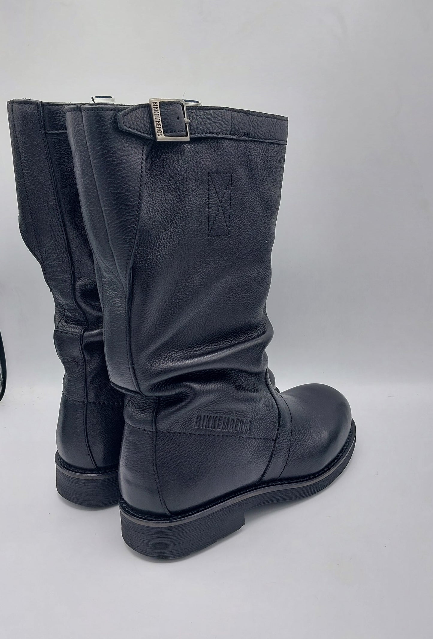 Bikkembergs stivale donna bikers in pelle nera
