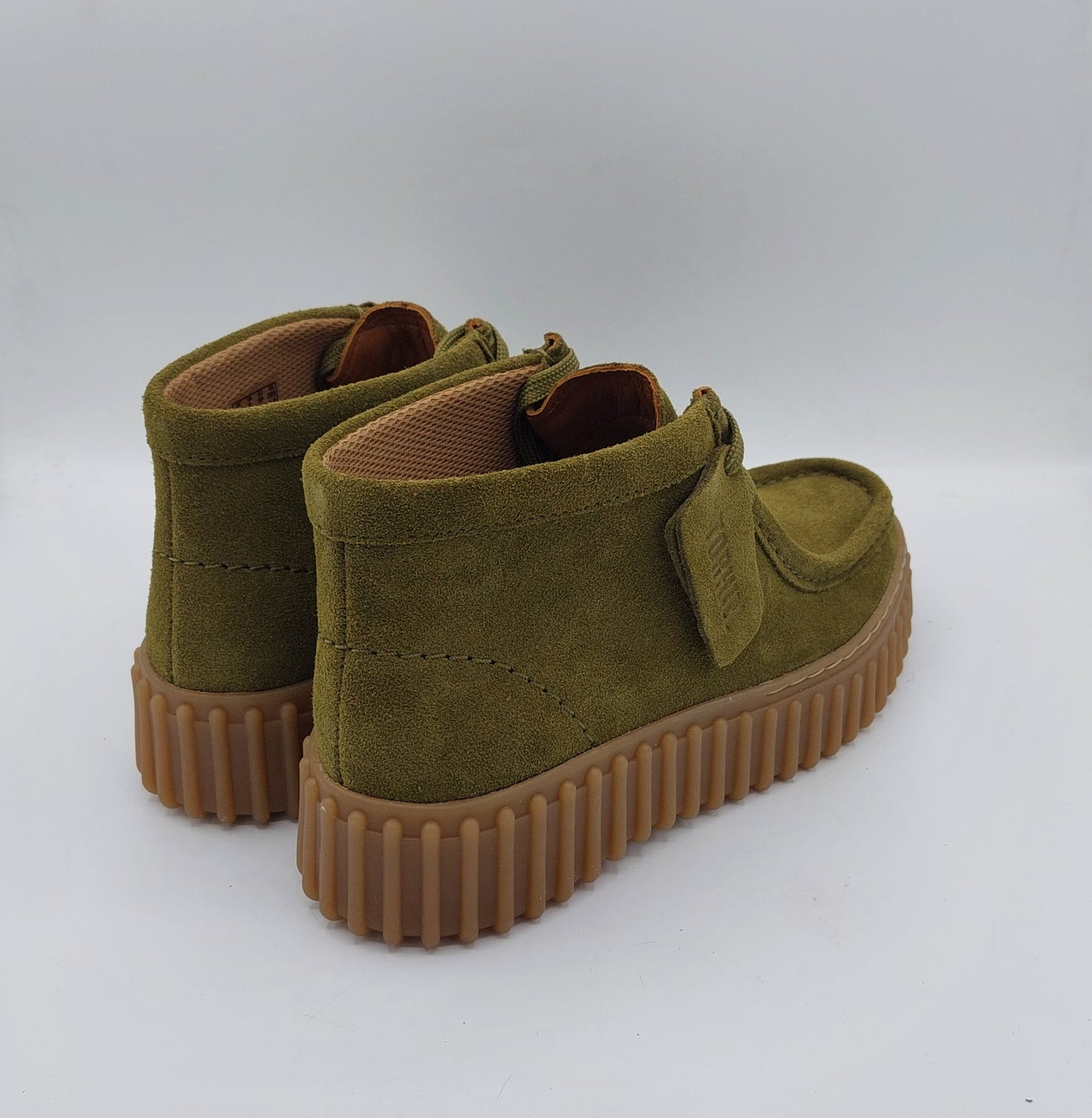 Clarks scarpa donna in camoscio verde