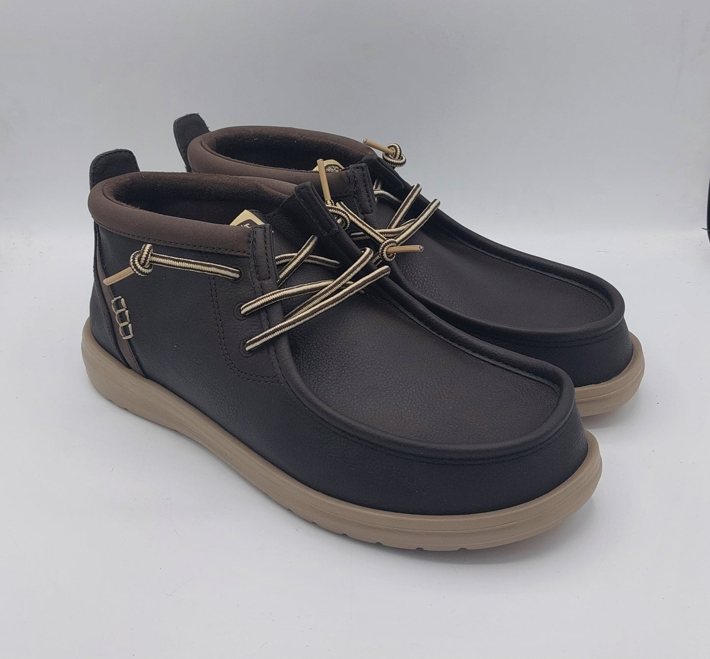 Dude scarpa alta in pelle T.moro