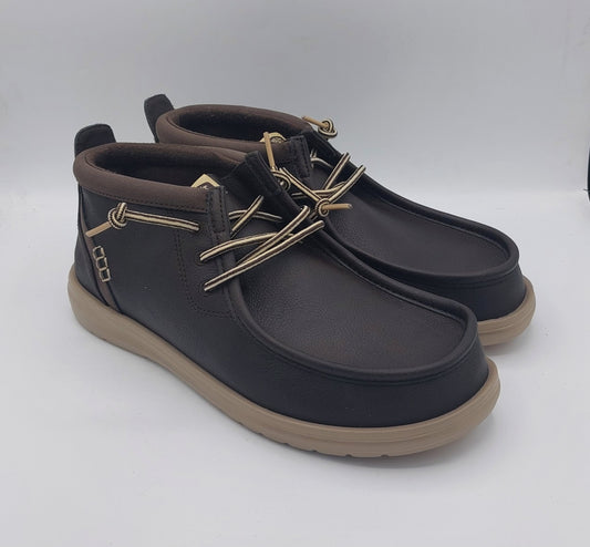 Dude scarpa alta in pelle T.moro