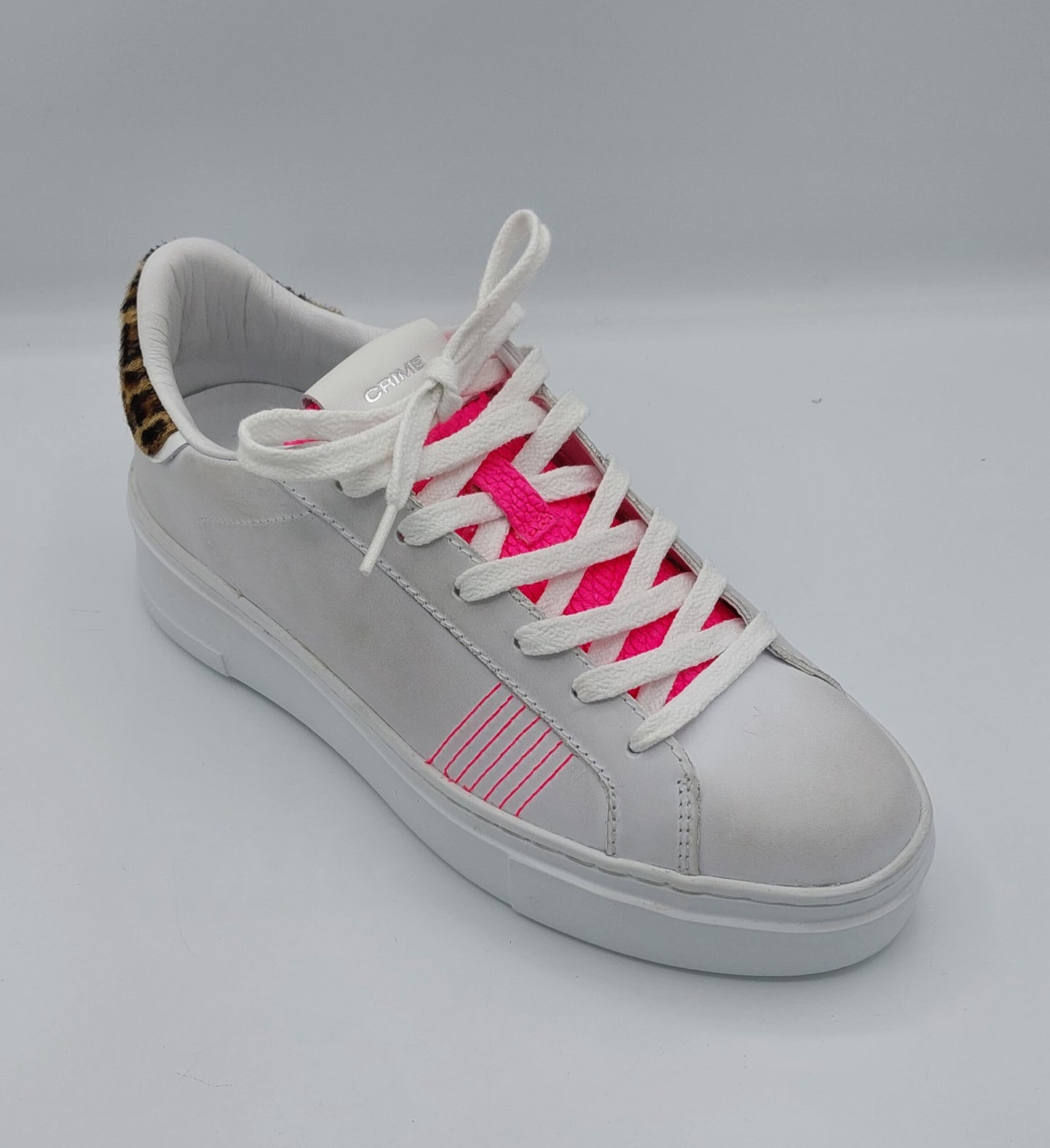 Sneakers Crime London inserti fucsia