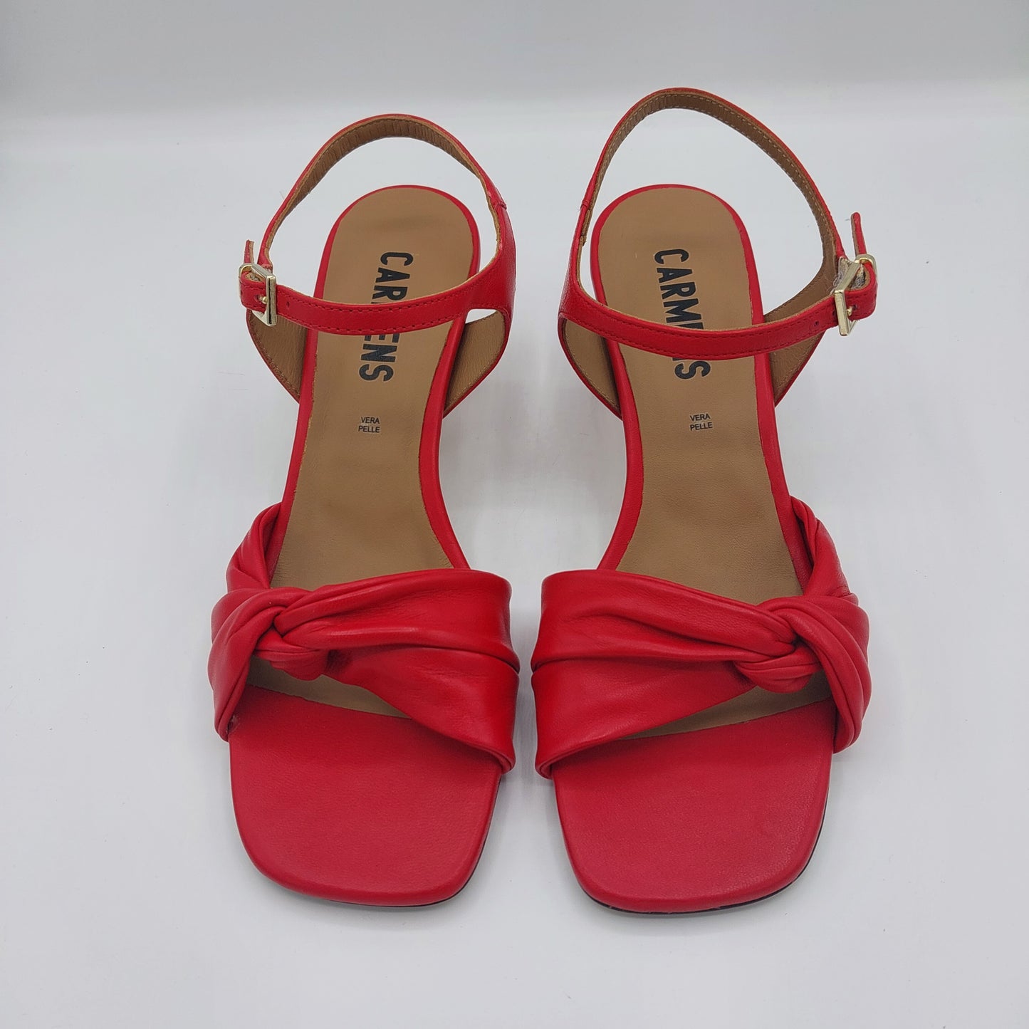 Carmens sandal in red leather