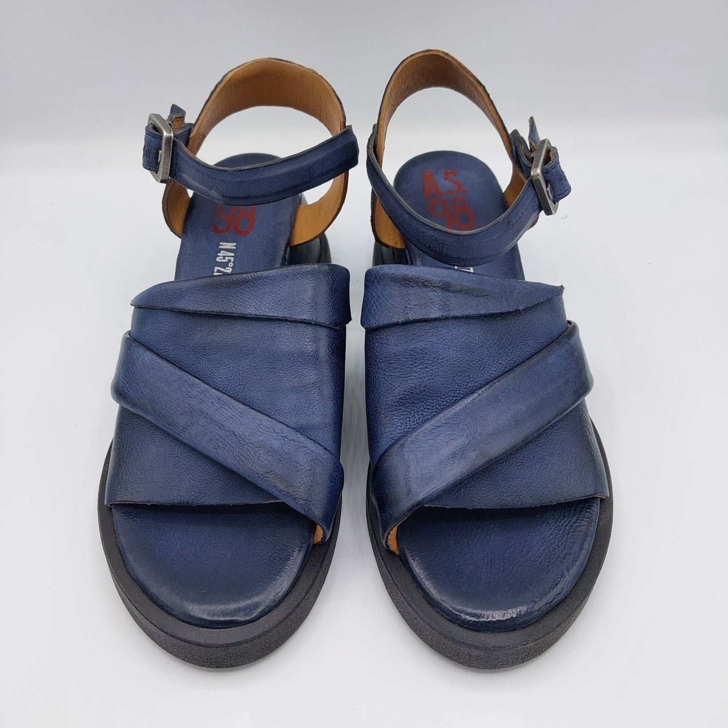 AS98 sandal in blue leather